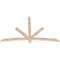 Ekena Millwork Alberta Smooth Timber Gable Bracket, Douglas Fir, 72"W x 45"H x 1 1/2"D x 3 1/2"F, 15/12 Pitch GBW072X45X0204ALB00SDF - alternate 4